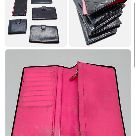 Chanel Black Leather Wallet Set - Picture 2 of 4